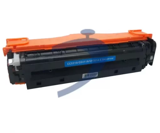 TONER COMPATÍVEL HP CC531A CE411 CF381 CIANO (CYAN) | CP2020 CP2025 CM2320 M475 M476 | ALPHA TECHNOLOGY 2.8K