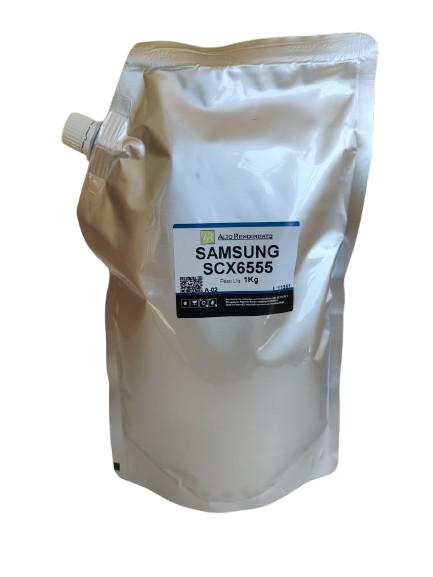 Refil de Pó de Toner Samsung SCX-D6555A 6555 D708 MLT-D358 / Xerox 113R00755 Preto (AR) | Alto Rendimento 1KG